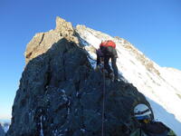 Départ sur l'arete Départ sur l'arete